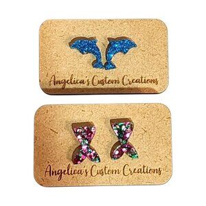 Ocean Whimsy Duo Acrylic Studs